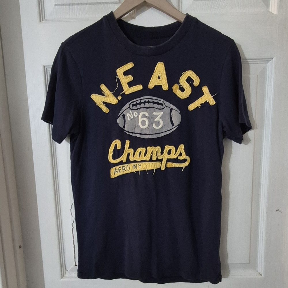 Men's Aeropostale Navy Champs T-Shirt Sz S